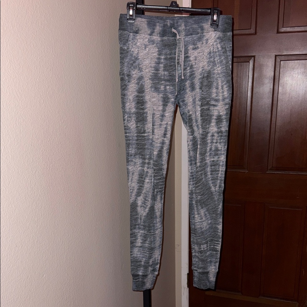 Hard Tail Forever Gray Tie-Dye Serrated Fitted Joggers Women’s Size XS